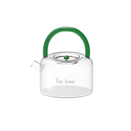 Teiera In Vetro Borosilicato 600 Ml Con Filtro Rimovibile – Adatta A Gas E Induzione, Beccuccio Antigoccia