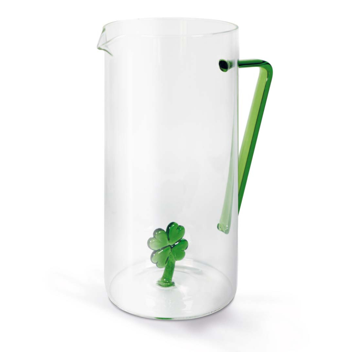 Set 2 Brocche In Vetro Borosilicato 2.1L E 2.6L - Caraffe Con Coperchio In Acciaio - Per Succo, Acqua, Sangria, Latte - Lavabili In Lavastoviglie
