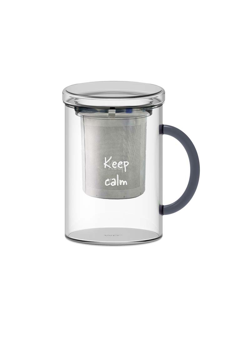 Tazza da tè in vetro da 340 ml con incisione personalizzata – bicchiere da tè con testo desiderato – regalo per compleanno e Natale