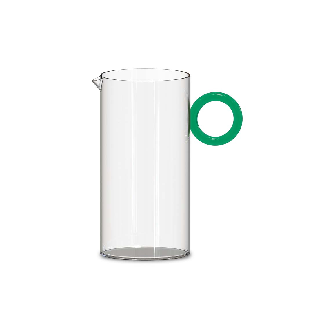 Bremermann Caraffa In Vetro SVEA 1,2L Con Beccuccio Acciaio Inox E Filtro Integrato, Lavabile In Lavastoviglie