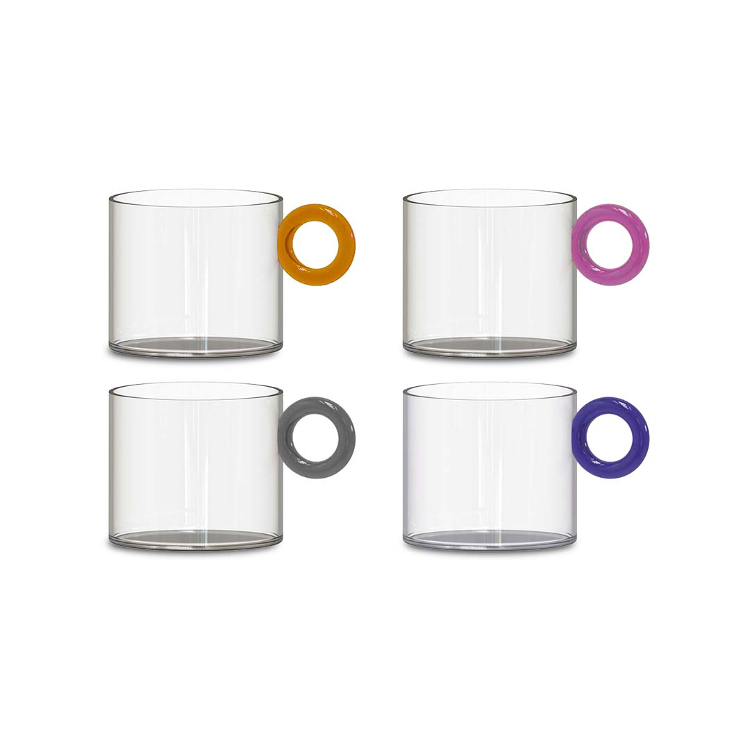 Autumnlife Set di mini tazze da caffè da 4 x 43 ml