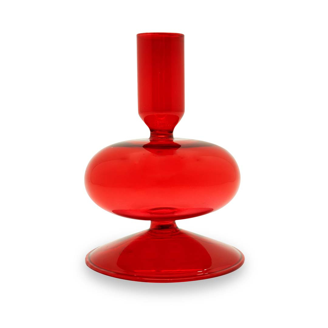 LampLust Portacandele Conici In Vetro Rosa – Set Da 4 – Altezze 5,7 Cm E 10,8 Cm – Per Candele Standard - 3