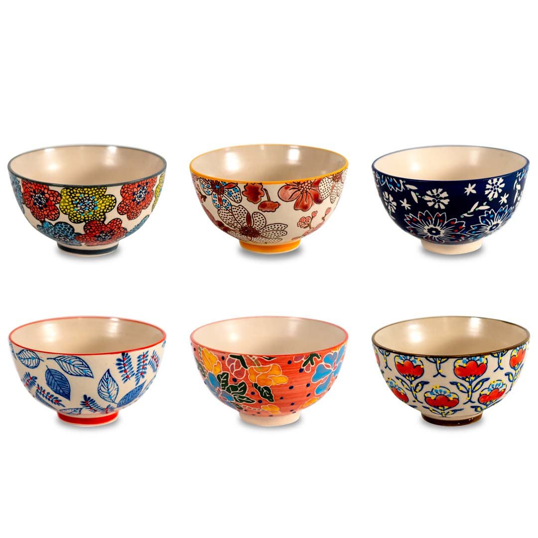 Set 6 Ciotole MIAMIO 600ml - Esterno Nero, Interno Colorato, Per Microonde E Lavastoviglie - Foto 9