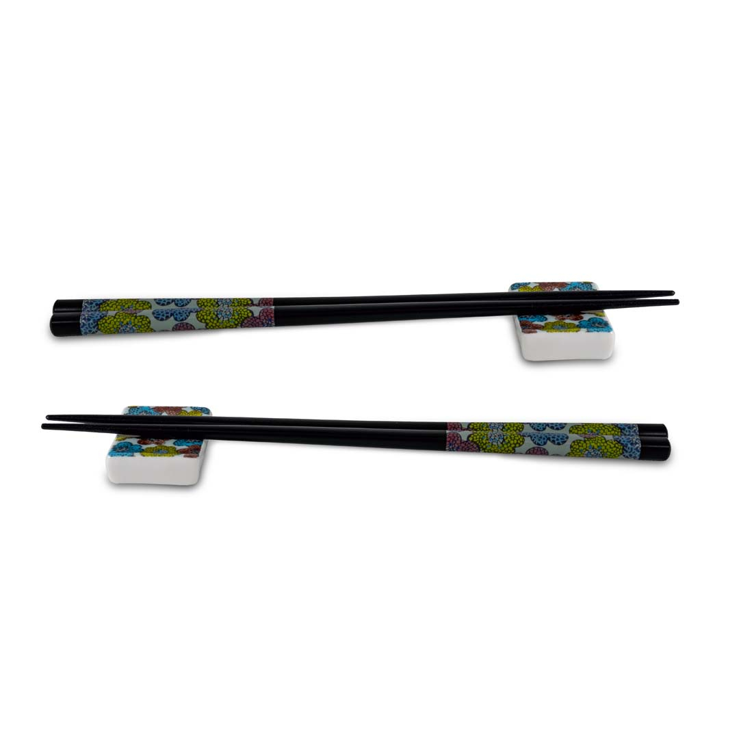 Maruzen Japanese-Made Sushi Poignée Baguettes 5 Bowlful Set en Bois