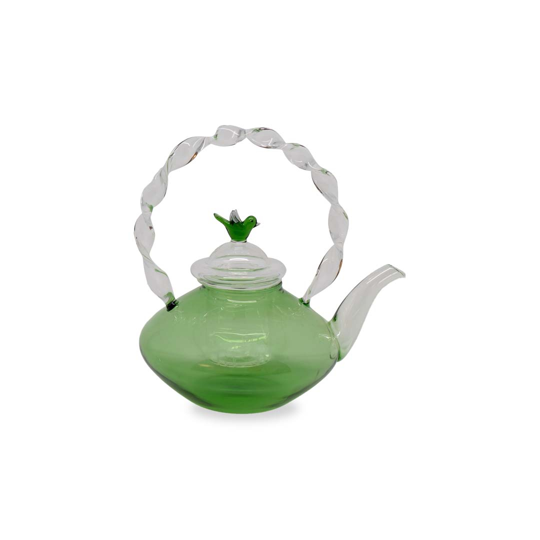 Teiera Quadrata In Vetro Borosilicato Con Infusore – WarmTeaset, Trasparente, Adatta A Induzione, Per Tè Sfuso E Fiorito