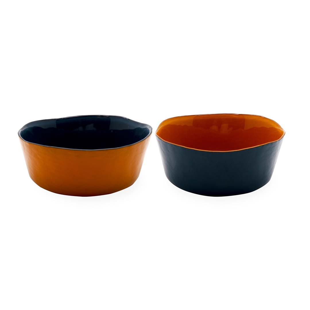 Cosy & Trendy 5463312 Ciotola Misha - Diametro 11,5 Cm, Colore Arancio, Design Moderno - copertina