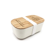 Lunch Box en fibre de bambou blanche