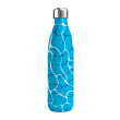 Bottiglia termica in acciaio inox. Capacità acciaio inox. Decoro acqua.
