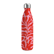 Bottiglia termica in acciaio inox. Capacità acciaio inox. Decoro tropicale.
