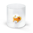 Bicchiere in vetro 250 ml. Decoro LEONE.