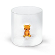 Bicchiere in vetro 250 ml. Decoro ORSETTO.