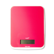 Bilancia digitale con display LCD e pulsante touch colore Corallo