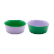 Set 2 ciotole in vetro colorato Lilla