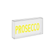 Insegna Neon con cornice in plexiglass 30 x 15 cm. Decoro PROSECCO.