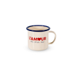 Mug in latta smaltata. Capacità 350 ml. L'amour de ma vie.