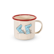 Mug in latta smaltata 350 ml. Decoro SCARPONI.