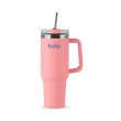 Mug Americana in acciaio inox. Capacità 1,2 L. Colore rosa.
