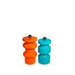 Set 2 macinapepe in legno FSC. Colore CELESTE E ARANCIONE.