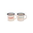 Images D'Orient Set Regalo 2 In 1: Scatola Metallica Con 2 Tazzine Da Caffè 90ml, Decoro Arabo, Lavastoviglie