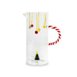 Caraffa in vetro 1,3 L. Decoro ALBERO DI NATALE.