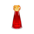 Boccetta in vetro per fragranze. Colore ROSSO.
