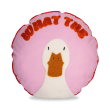 Cuscino imbottito Ø 40 cm. Decoro WHAT THE DUCK.