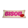 Cuscino imbottito 20x55 cm. Decoro BISOU.