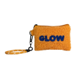 Pochette multiuso in tessuto effetto bouclé. Decoro GLOW.