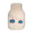 Borsa riscaldante in tessuto effetto bouclé. Decoro CABINOVIA.