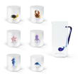 Il mondo marino - Set 6 bicchieri con caraffa
