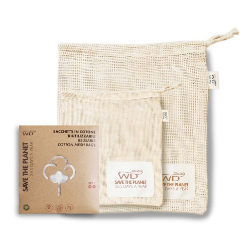 Sacchetti in cotone riutilizzabili colore Beige | Marrone