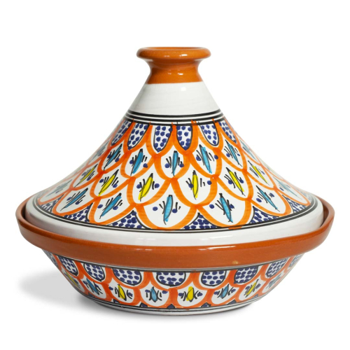 Tajine in terracotta colore Arancione