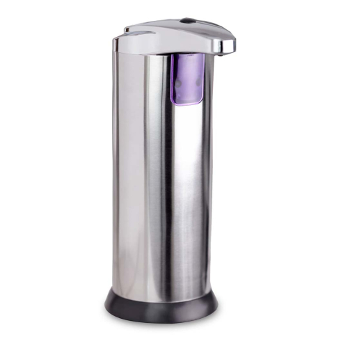 Dispenser automatico per sapone liquido o gel antibatterico Argento