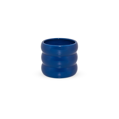 Vaso in terracotta. Colore blu.